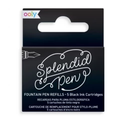 OOLY Splendid Fountain Pen Ink Refills - Black Pens + Pencils
