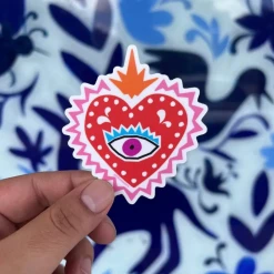 Feliz Modern Sacred Heart Sticker