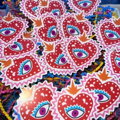 Feliz Modern Sacred Heart Sticker