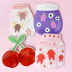 Little Woman Goods Stickers Cherry Girls Vinyl Sticker