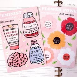 Little Woman Goods Flower Power Sticker Sheet