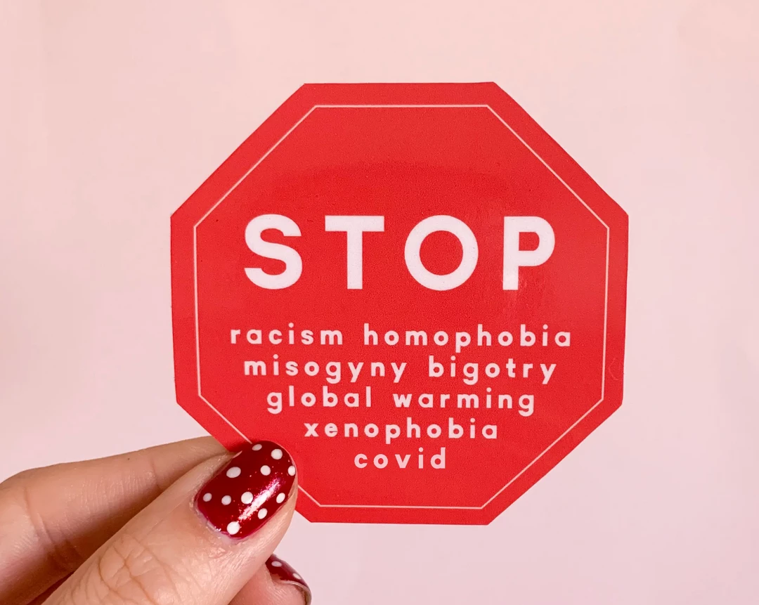 Little Woman Goods Stop COVID Vinyl Sticker Stickers 3 Little Woman Goods Stop COVID Vinyl Sticker Stickers