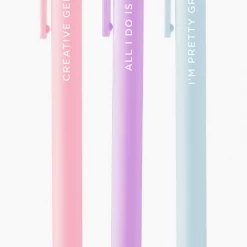 Talking Out Of Turn Jotter Sets - 3 Pack - Feeling Myself Pens + Pencils