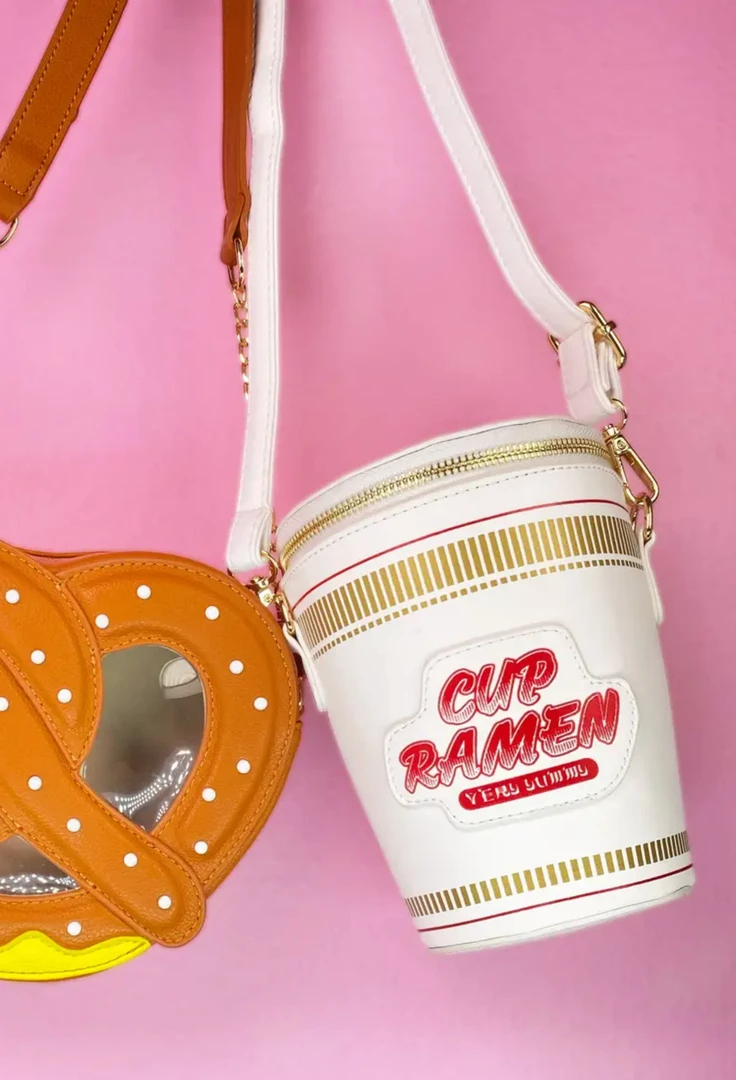 Bewaltz Art & Home Yummy Cup Of Ramen Noodle Handbag 3 Bewaltz Art & Home Yummy Cup Of Ramen Noodle Handbag