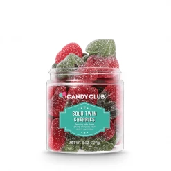 Candy Club Treats! Sour Twin Cherry Gummy Candies