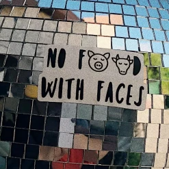 Jen Zeano Designs No Food With Faces Sticker Stickers