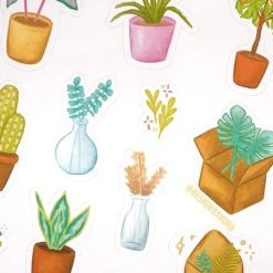 Desk Of Sandra Plants Sticker Sheet