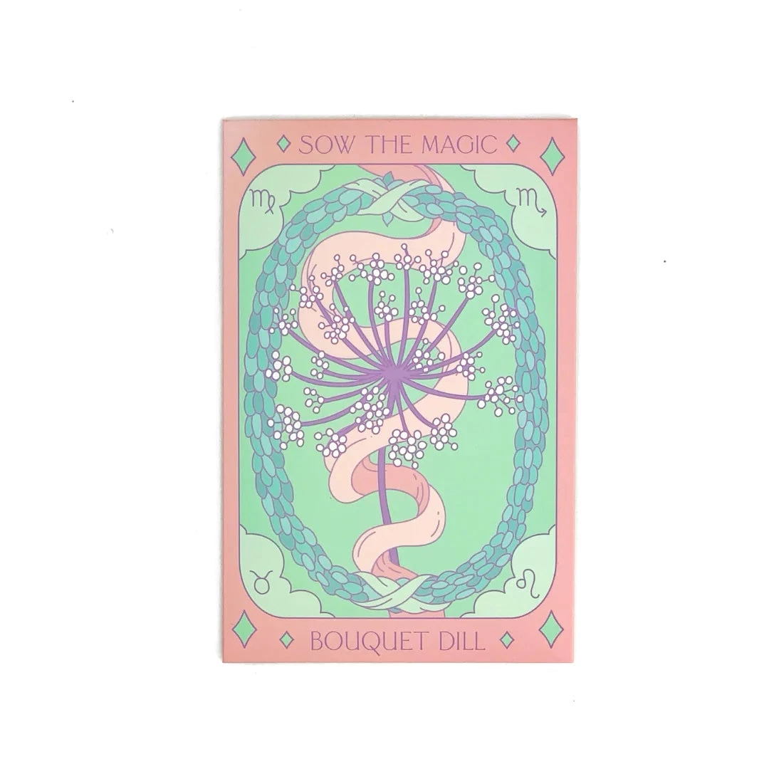 Sow The Magic Art & Home Bouquet Dill Tarot Seed Packet 3 Sow The Magic Art & Home Bouquet Dill Tarot Seed Packet