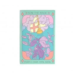 Sow The Magic Art & Home Purple Dark Opal Basil Tarot Seed Packet