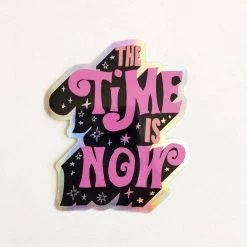 Ash + Chess Stickers The Time Is Now Sticker