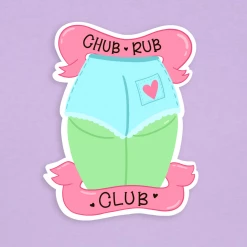 Siyo Boutique Chub Rub Club Vinyl Sticker