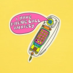 Siyo Boutique Phone Call Anxiety Sticker
