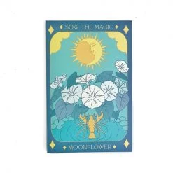 Sow The Magic Moon Flower Tarot Seed Packet Art & Home