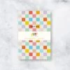 MELLOWWORKS Rainbow Checkerboard Notebook- Blank Pages Notebooks + Notepads
