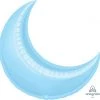 Anagram 26" Crescent Moon- Pastel Blue Balloons 1 Anagram 26" Crescent Moon- Pastel Blue Balloons