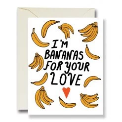 The Rainbow Vision Bananas For Your Love Card