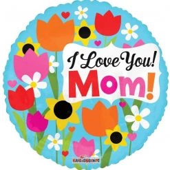 Kaleidoscope 18″ Floral I Love You Mom! Balloons