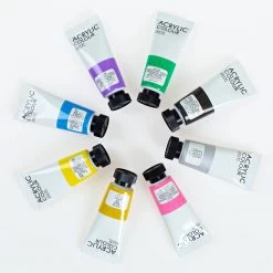 Craftamo Art & Home Metallic Acrylic Paint - 8 Glistening Acrylic Colors (Premium)