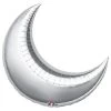 Anagram 26" Crescent Moon- Silver Balloons