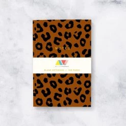 MELLOWWORKS Animal Print Notebook- Blank Pages