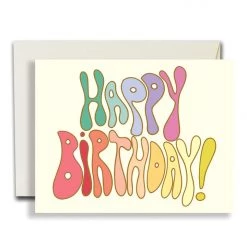 The Rainbow Vision Happy Birthday Groove Card