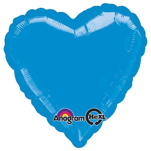 Anagram Balloons 18" Metallic Blue Heart 3 Anagram Balloons 18" Metallic Blue Heart