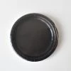 Party Art Community Black 7-inch Party Paper Plates